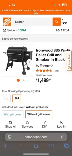 Traeger ironwood 650 fi - 650, wi-fi